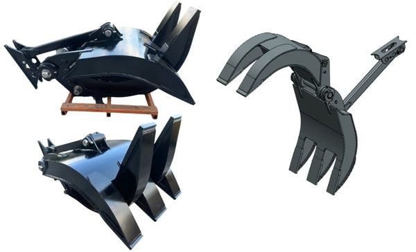 New Excavator Grapple Groups Are Here!