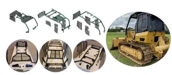 Bedrock Attachments Expands Screens and Sweeps Lineup with New Models for John Deere, CAT, and Komatsu Dozers - Bedrock Attachments
