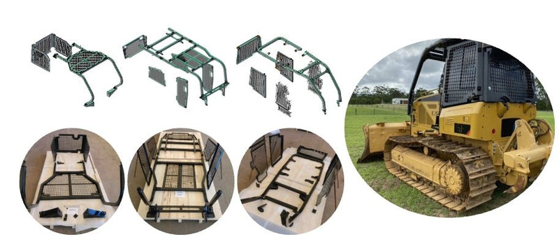 Bedrock Attachments Expands Screens and Sweeps Lineup with New Models for John Deere, CAT, and Komatsu Dozers - Bedrock Attachments