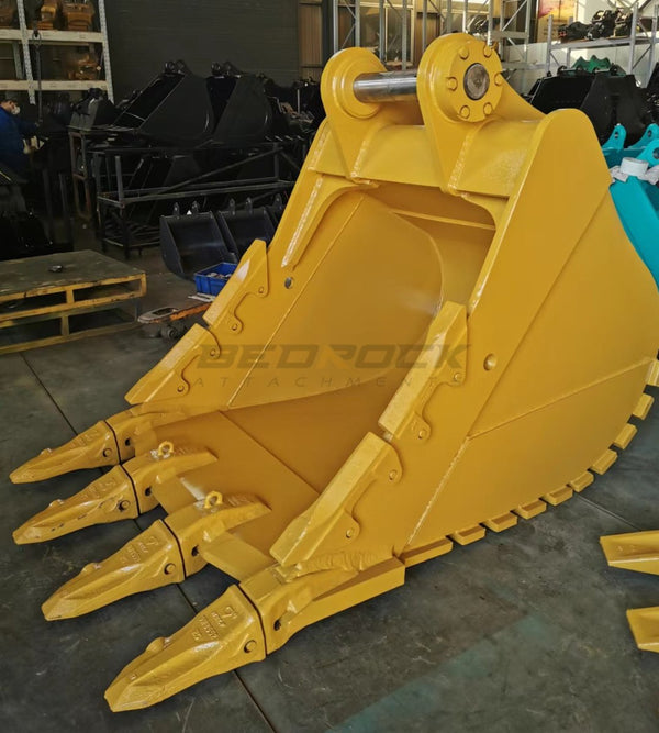 The 55" Excavator Rock Bucket: The Perfect Attachment for Heavy-Duty Work - Bedrock Attachments