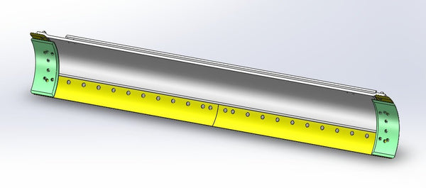 12ft 120H 12G 12H Moldboard Blade - MMB05 - Motor Grader Moldboard Blade - Bedrock Attachments
