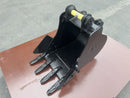 18in Heavy Duty Excavator Bucket fits CAT 303.5/E/E2,304/E2,304.5E Excavator - EB304HD-18-0.08 - Excavator Bucket - Bedrock Attachments