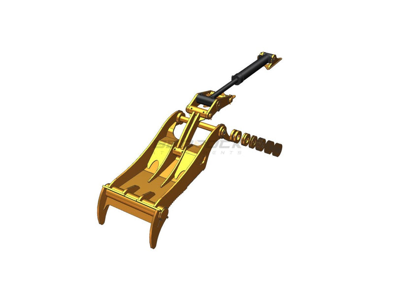 2 Teeth Partial Rotation Thumb, fits 48” Bucket, CAT 324 Excavator, Pin Grabber - EPT90324 - PG2T48 - Partial Rotation Thumb - Bedrock Attachments