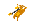 2 Teeth Progressive Thumb 36” Pin Grabber 320-ET80-PG2T36-Excavator Full Rotation Thumb-Bedrock Attachments