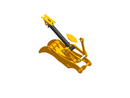 2 Teeth Progressive Thumb 36” Pin Grabber 320-ET80-PG2T36-Excavator Full Rotation Thumb-Bedrock Attachments
