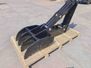20 - 25 ton Excavator Manual Thumb, Pin Grabber, Equal Teeth, 4 Teeth, 29in - EMT25 - EPG4T29 - Excavator Manual Thumb - Bedrock Attachments