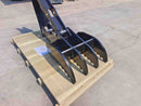 20 - 25 ton Excavator Manual Thumb, Pin Grabber, Equal Teeth, 4 Teeth, 29in - EMT25 - EPG4T29 - Excavator Manual Thumb - Bedrock Attachments