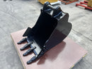 24" Heavy Duty Excavator Bucket fits CAT 307D/E2,308/D/E/E2,309 Excavator - EB308HD-24-0.23 - Excavator Bucket - Bedrock Attachments