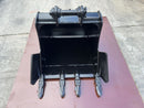 24in Heavy Duty Excavator Bucket fits CAT 303.5/E/E2,304/E2,304.5E Excavator - EB304HD-24-0.12 - Excavator Bucket - Bedrock Attachments