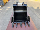 30in Heavy Duty Excavator Bucket fits CAT 308 Excavator - EB308HD-30-0.31 - Excavator Bucket - Bedrock Attachments