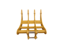 36in Excavator Rake fits CAT 305, 45mm Pins - EK - 30536 - Excavator Rakes - Bedrock Attachments