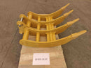 36in Excavator Rake fits CAT 305, 45mm Pins - EK - 30536 - Excavator Rakes - Bedrock Attachments