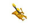 4 Teeth 48" Pin Grabber Excavator Thumb fits CAT 330D 336D 336E 330 336 Next Gen Pro Plus-ET100-PG4T48-Excavator Full Rotation Thumb-Bedrock Attachments