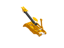 4 Teeth Progressive Thumb 36” Pin ON 320-ET80-PO4T36-Excavator Full Rotation Thumb-Bedrock Attachments