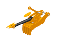 4 Teeth Progressive Thumb 36” Pin ON 320-ET80-PO4T36-Excavator Full Rotation Thumb-Bedrock Attachments