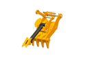 4 Teeth Progressive Thumb 48" Pin ON 324 329-ET90-PO4T48-Excavator Full Rotation Thumb-Bedrock Attachments