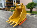 42in Heavy Duty Excavator Bucket fits CAT 349 Excavator, TB Linkage - EB349TBHD-42-1.34 - Excavator Bucket - Bedrock Attachments