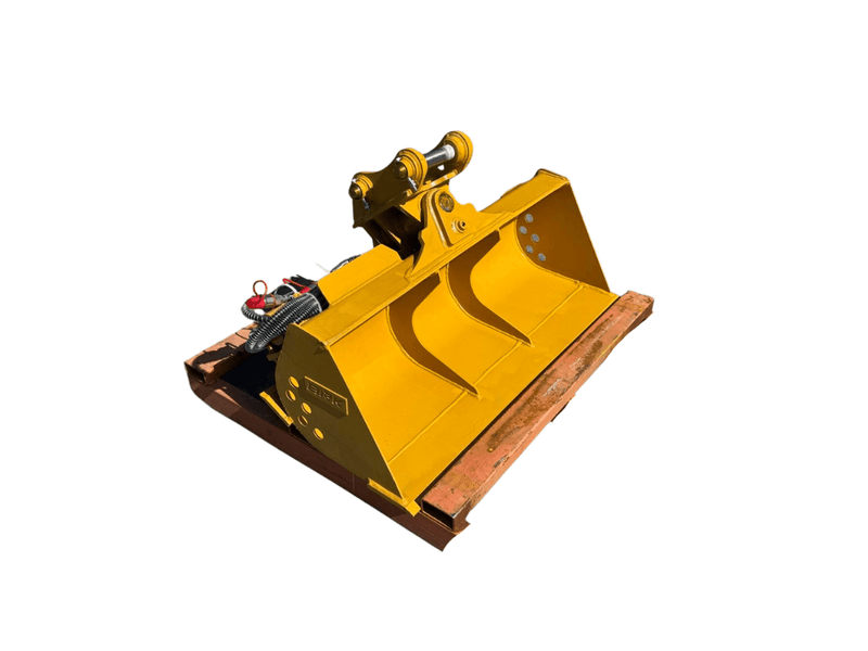 48” Excavator Tilt Ditch Cleaning Bucket fits CAT 303.5CDE 303CE 304DE Excavator, 0.167m3 - ETB303CL - 48 - 0.17 - Excavator Bucket - Bedrock Attachments