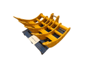 48in Excavator Rake fits CAT 305, 45mm Pins - EK - 30548 - Excavator Rakes - Bedrock Attachments