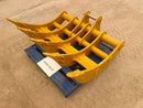 48in Excavator Rake fits CAT 305, 45mm Pins - EK - 30548 - Excavator Rakes - Bedrock Attachments