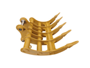 48in Excavator Rake fits CAT 313, 65mm Pins - EK - 31348 - Excavator Rakes - Bedrock Attachments