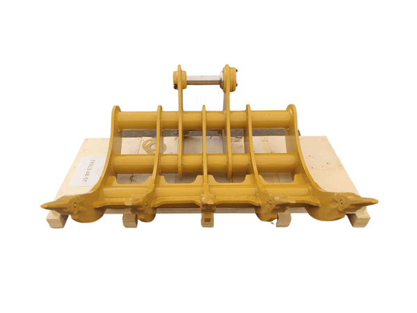 48in Excavator Rake fits CAT 313, 65mm Pins - EK - 31348 - Excavator Rakes - Bedrock Attachments