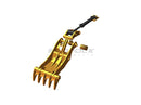 5 Teeth Partial Rotation Thumb 36” Pin Grabber 311 312 314 - EPT65 - PG5T36 - Partial Rotation Thumb - Bedrock Attachments