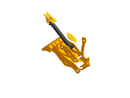 5 Teeth Progressive Thumb 54" Pin ON 324 329-ET90-PO5T54-Excavator Full Rotation Thumb-Bedrock Attachments