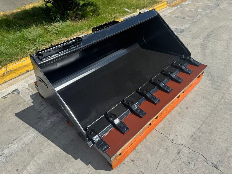 62” Skid Steer Loader General Purpose Bucket BOT -  - Bedrock Attachments