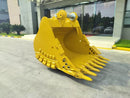 66in Heavy Duty Excavator Bucket fits CAT 349 Excavator, TB Family - EB349TBHD-66-2.4 - Excavator Bucket - Bedrock Attachments