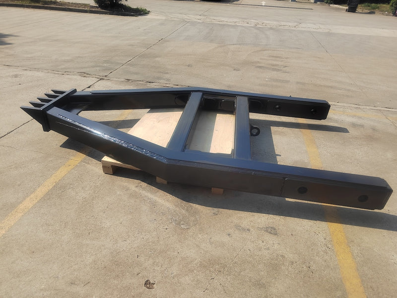 Foldable Stick rake for D6R-with Tree Pusher with Cutter Bar