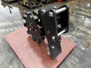 Backhoe Compaction Group for 415 - 450 Backhoe, 12in width, S Pin 50mm & L Pin 45mm - BHCMWG416T-12 - Backhoe Compaction Wheel - Bedrock Attachments
