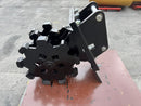 Backhoe Compaction Group for 415 - 450 Backhoe, 18in width, S Pin 50mm & L Pin 45mm - BHCMWG416T-18 - Backhoe Compaction Wheel - Bedrock Attachments