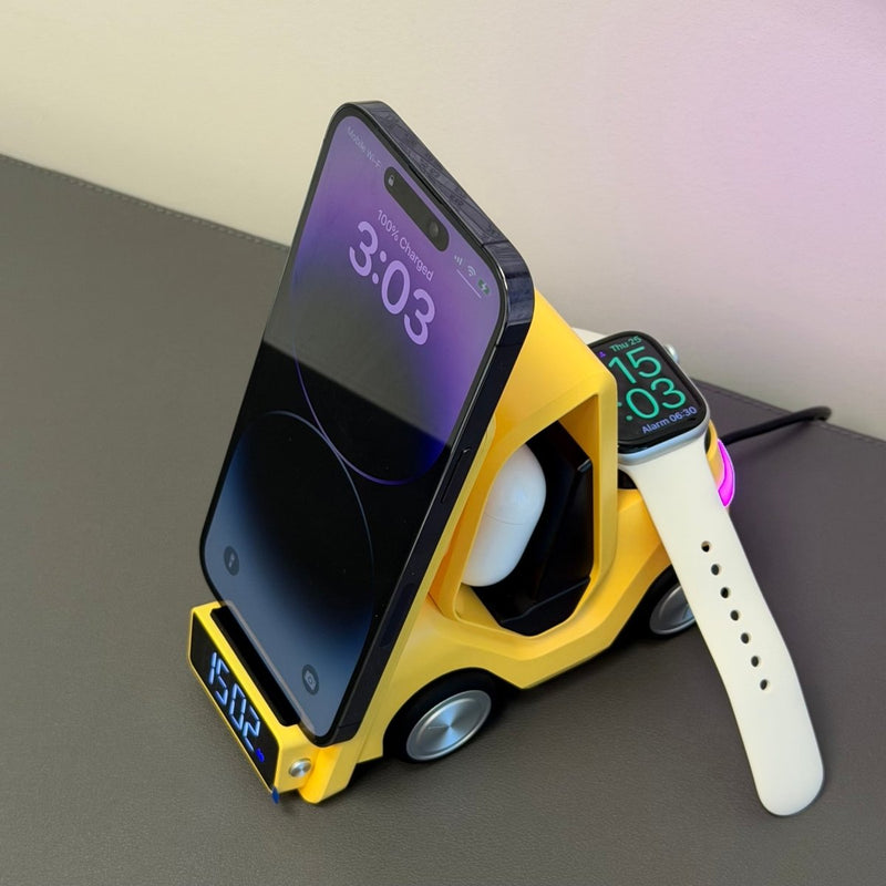 Bedrock 5 - in - 1 Forklift Wireless Charger 2.0 - FWPC002 - Bedrock Attachments