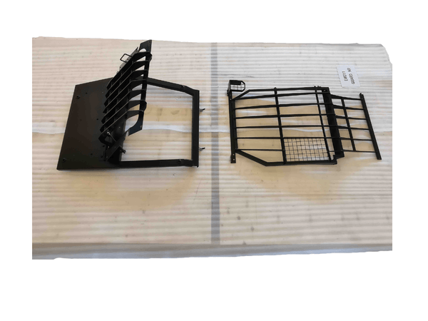 Cab Front Guard, Heavy Duty with Top fits CAT 304, 305CR, 305.5CR, 306CR Mini Excavators - EWG11 - Excavator Window Guard - Bedrock Attachments