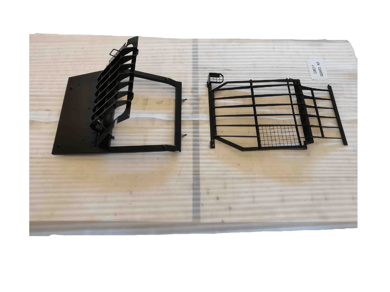 Cab Front Guard, Heavy Duty with Top fits CAT 304, 305CR, 305.5CR, 306CR Mini Excavators - EWG11 - Excavator Window Guard - Bedrock Attachments
