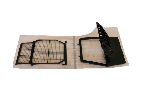 Canopy Front Guard, Heavy Duty fits CAT 304, 305CR, 305.5CR, 306CR Mini Excavators - EWG12 - Excavator Window Guard - Bedrock Attachments