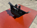 CAT 1 Ton Mini Excavators, Trapezoidal V-Shape Bucket, 8in, 0.05 m3, 2 x 30 mm Pins-EB301TZV-8-0.05-Excavator - Trapezoidal V-Shape-Bedrock Attachments