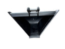 CAT 10 Ton Mini Excavators / 450 Backhoes, Trapezoidal V-Shape Bucket 16in, 0.38 m3, 2 x 60 mm Pins-EB450TZV-16-0.38-Excavator - Trapezoidal V-Shape-Bedrock Attachments