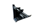 CAT 2 Ton Mini Excavators, Trapezoidal V-Shape Bucket 10in, 0.08 m3, 2 x 35 mm Pins-EB302TZV-10-0.08-Excavator - Trapezoidal V-Shape-Bedrock Attachments