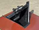CAT 2 Ton Mini Excavators, Trapezoidal V-Shape Bucket 10in, 0.08 m3, 2 x 35 mm Pins-EB302TZV-10-0.08-Excavator - Trapezoidal V-Shape-Bedrock Attachments