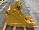 CAT 312 General Purpose Bucket, 18in, 0.2m3, 3 Teeth. 2 x 65mm Pins - EB312AGP-18-0.2 - Excavator Bucket - Bedrock Attachments