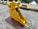 CAT 320 Heavy Duty Bucket, 12in, 0.33m3, 2 Teeth. 2 x 80mm Pins, B Linkage-EB320BHD-18-0.33-Excavator Bucket-Bedrock Attachments