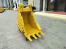 CAT 320 Severe Rock Bucket, 30in, 0.64m3, 4 Teeth. 2 x 80mm Pins, B Linkage - EB320BSD-30-0.64 - Excavator Bucket - Bedrock Attachments