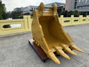 CAT 336 Heavy Duty Bucket, 42in, 1.17m3, 4 Teeth. S Pin 100mm & L Pin 90mm, DB Linkage-EB336DBHD-42-1.17-Excavator Bucket-Bedrock Attachments