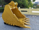 CAT 349 Heavy Duty Bucket, 48in, 1.6m3, 5 Teeth. S Pin 110mm & L Pin 100mm, TB Linkage-EB349TBHD-54-1.87-Excavator Bucket-Bedrock Attachments
