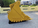 CAT 349 Heavy Duty Bucket, 48in, 1.6m3, 5 Teeth. S Pin 110mm & L Pin 100mm, TB Linkage-EB349TBHD-54-1.87-Excavator Bucket-Bedrock Attachments
