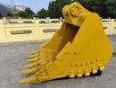 CAT 349 Heavy Duty Bucket, 60in, 2.14m3, 6 Teeth. S Pin 110mm & L Pin 100mm, TB Linkage-EB349TBHD-60-2.14-Excavator Bucket-Bedrock Attachments