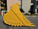 CAT 390 Heavy Duty Bucket, 87in, 6.0m3, 6 Teeth. S Pin 130mm & L Pin 120mm, HB Linkage - EB390HBHD-87-6.0 - Excavator Bucket - Bedrock Attachments