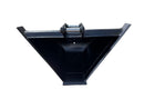CAT 5 Ton Mini Excavators, Trapezoidal V-Shape Bucket 14in, 0.24 m3, 2 x 45 mm Pins-EB305TZV-14-0.24-Excavator - Trapezoidal V-Shape-Bedrock Attachments